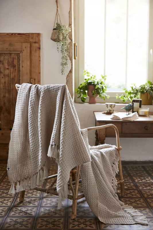 Plaid à franges Gabin