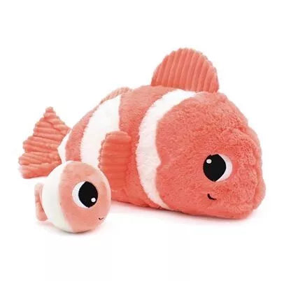 POISSON CLOWN MAMAN & BEBE CORAIL - 38CM