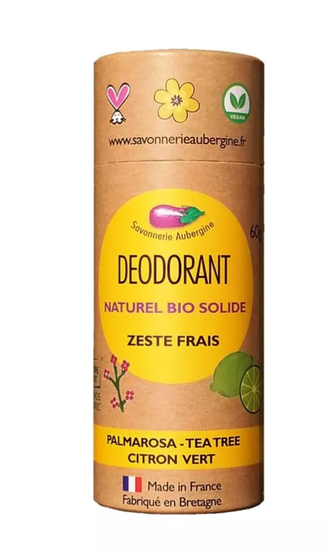 Déodorant solide bio - Zeste frais