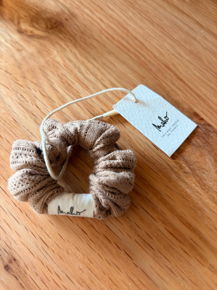 Chouchou en coton ajouré