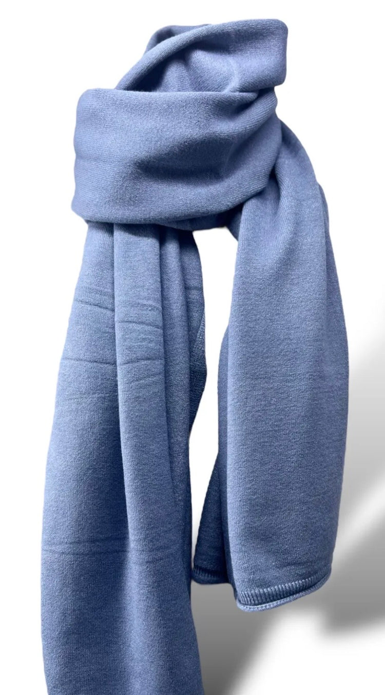 Echarpe XXL Ivannah / bleu denim