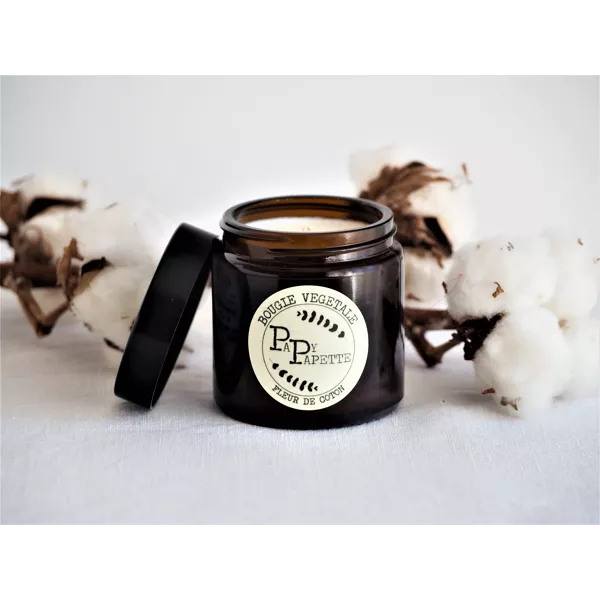 BOUGIE VEGETALE - FLEURS DE COTON