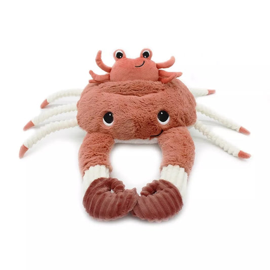 PELUCHE CASSECOU LE CRABE MAMAN & BEBE TERRACOTTA - 46CM