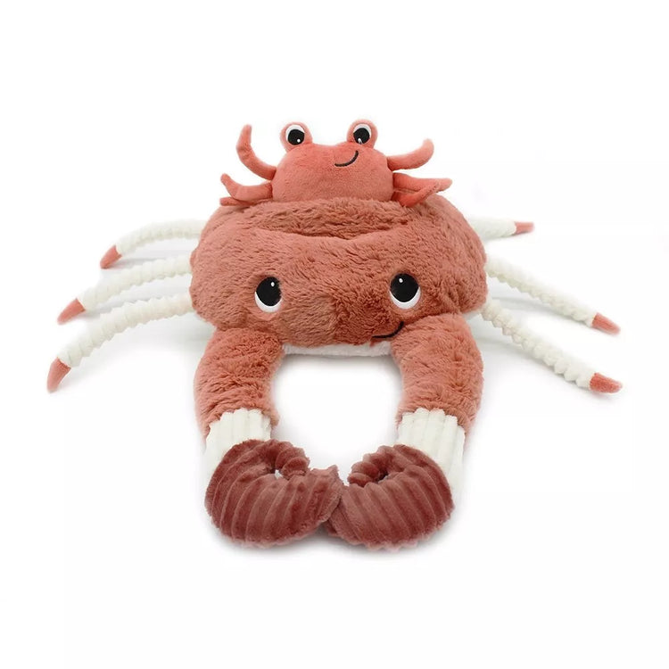 PELUCHE CASSECOU LE CRABE MAMAN & BEBE TERRACOTTA - 46CM