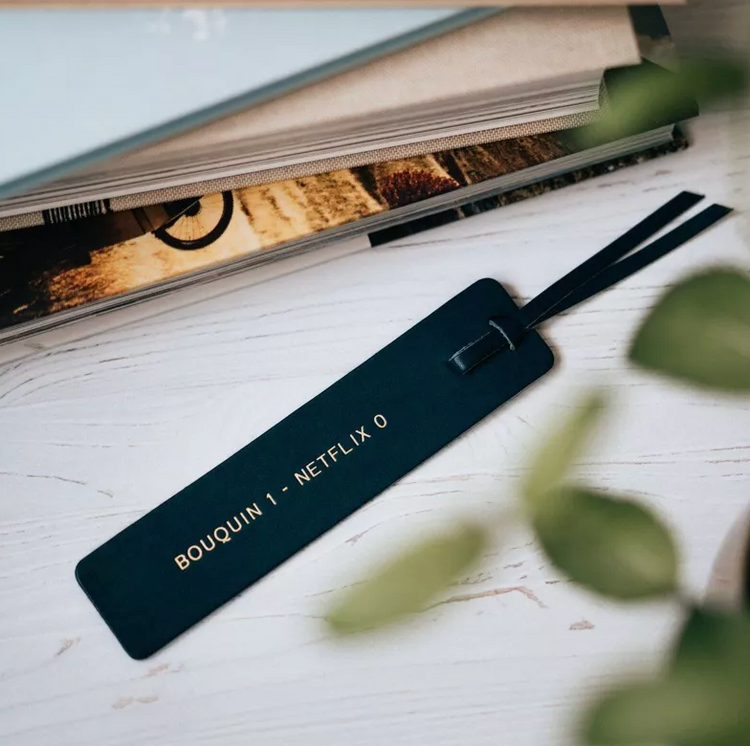 Marque-page en cuir - Bouquin 1 Netflix 0