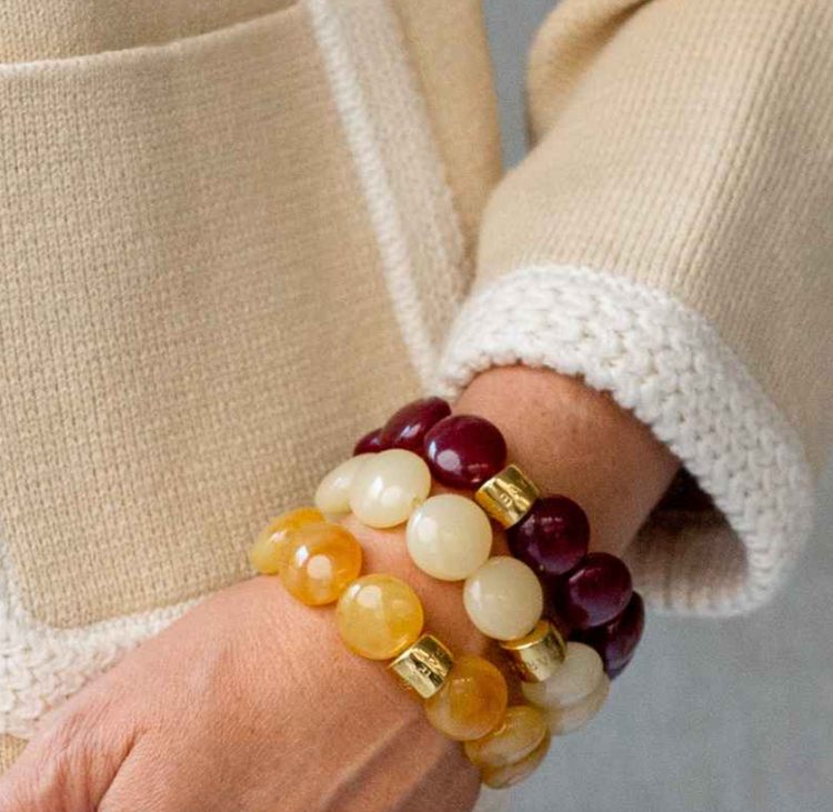 Bracelet Bombom By Parabaya / Crème