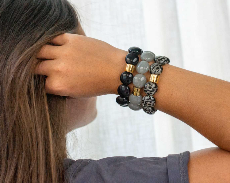 Bracelet Bombom By Parabaya / Gris