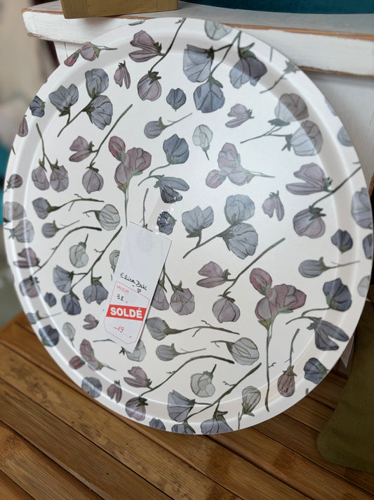 Plateau Fleurs de pois Elina Dahl Design