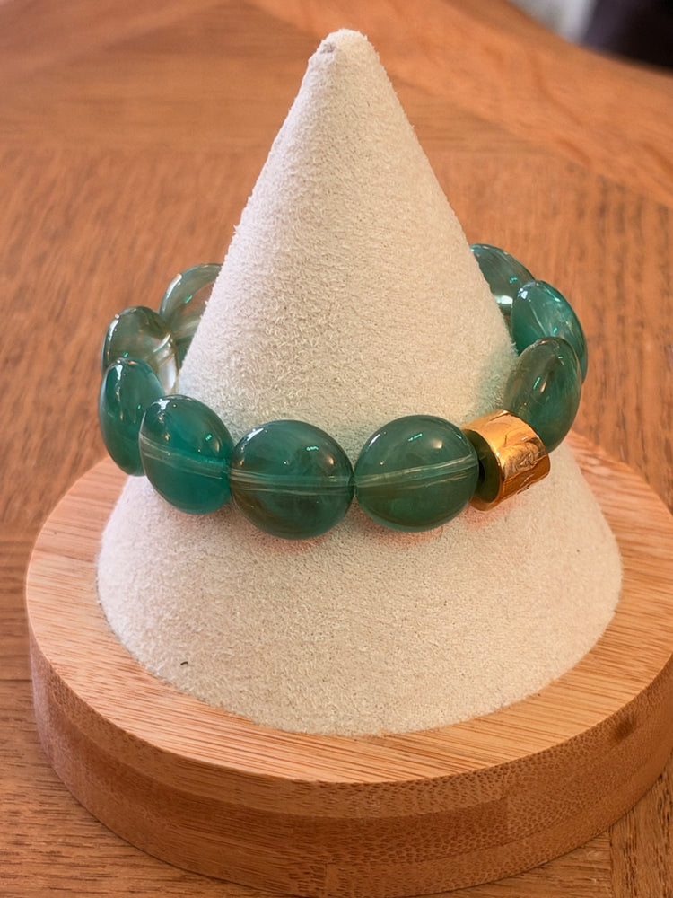 Bracelet Bombom By Parabaya / Vert Etang
