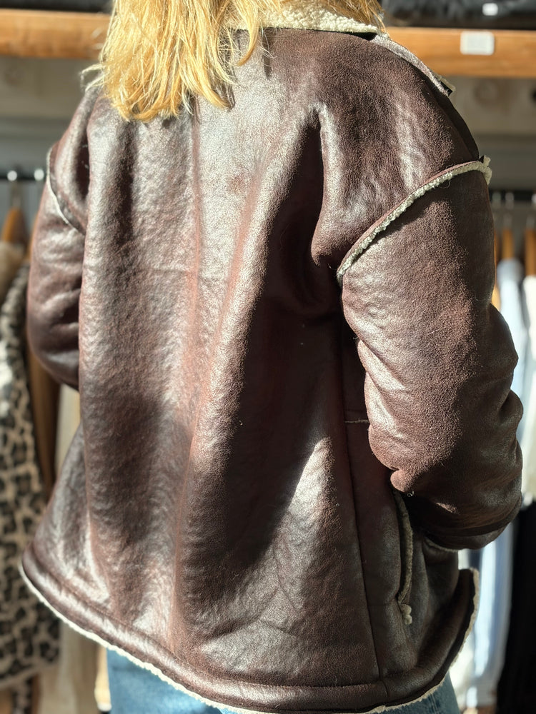 Veste Aviateur Amy / Chocolat