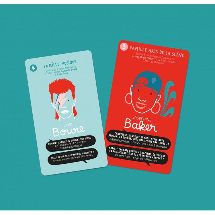 Jeu de 7 familles qui se méritent - SUPER ARTISTES