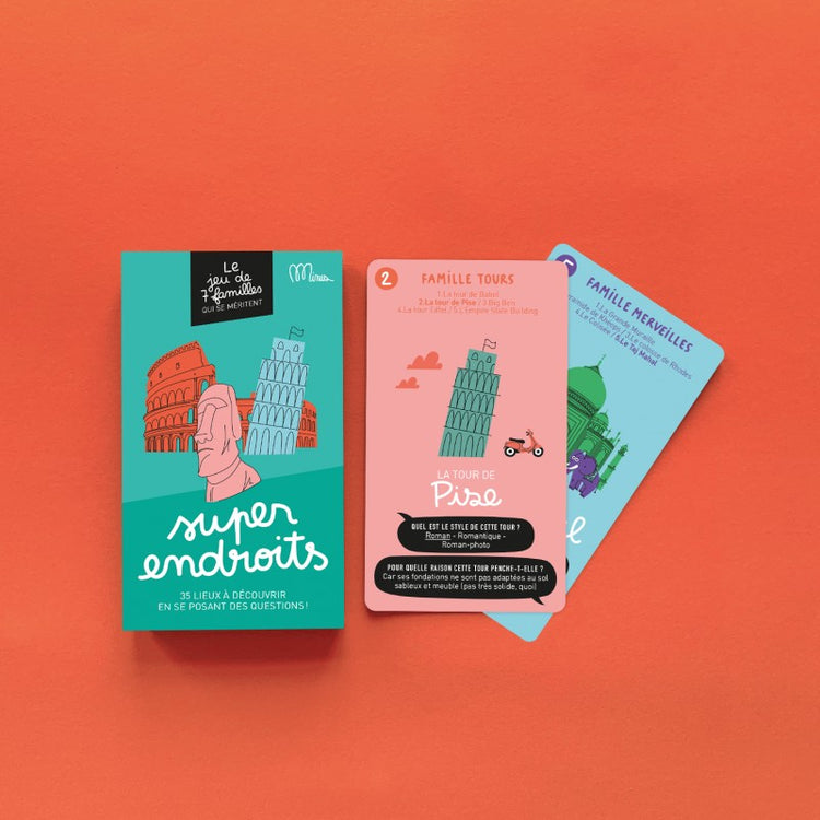 Jeu de 7 familles qui se méritent - SUPER ENDROITS